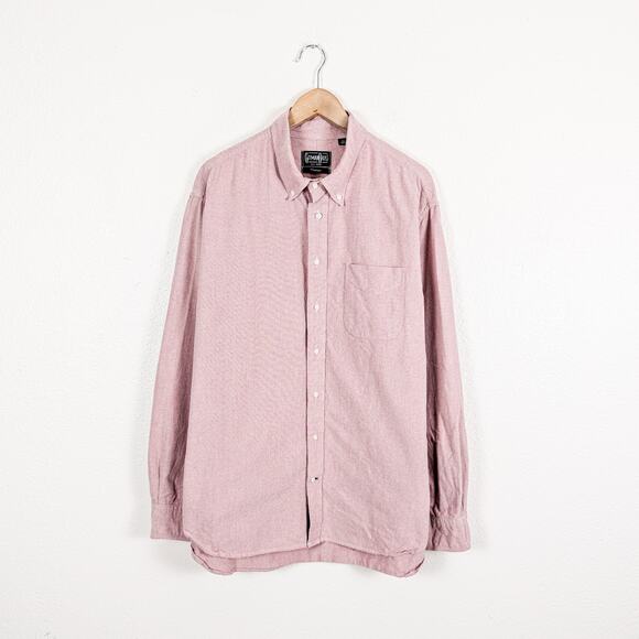 GITMAN BROS Vintage Men's Pink Chambray Shirt Buttton down sz 2XL - Picture 1 of 7